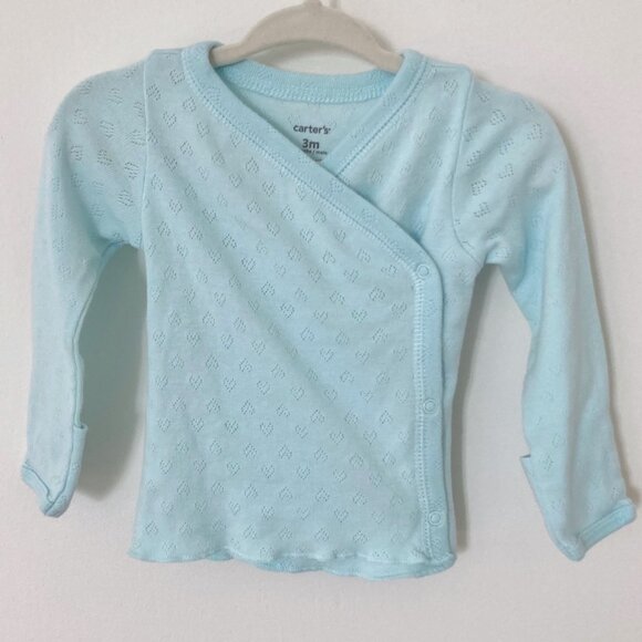 Carter's Baby Girl Wrap Over Top Bundle 0-3M -Pink/Purple/Blue - Picture 2 of 13